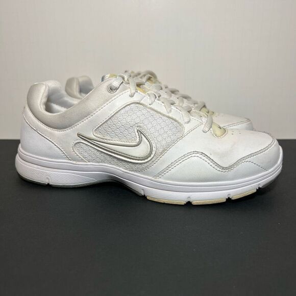 Nike Shoes - Womens Vintage NIKE Steady VIII White Leather Running Shoes / 6.5